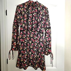 H&M Divided WOmen's Floral Long Sleeve Dress, Size 6